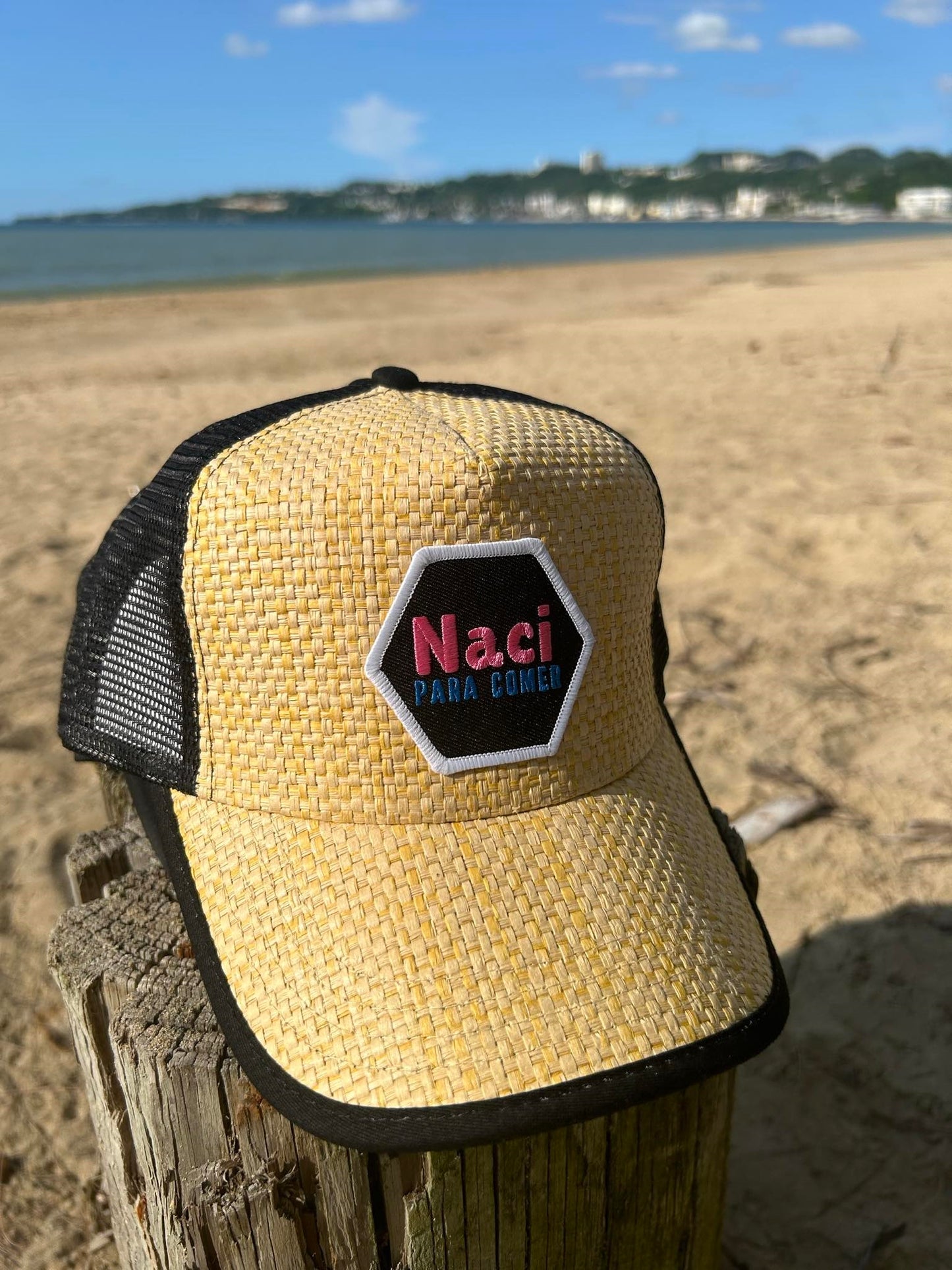 Gorra de Paja "Naci para comer"