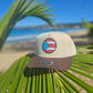Gorra de tela 2 colores "Crema y marrón"
