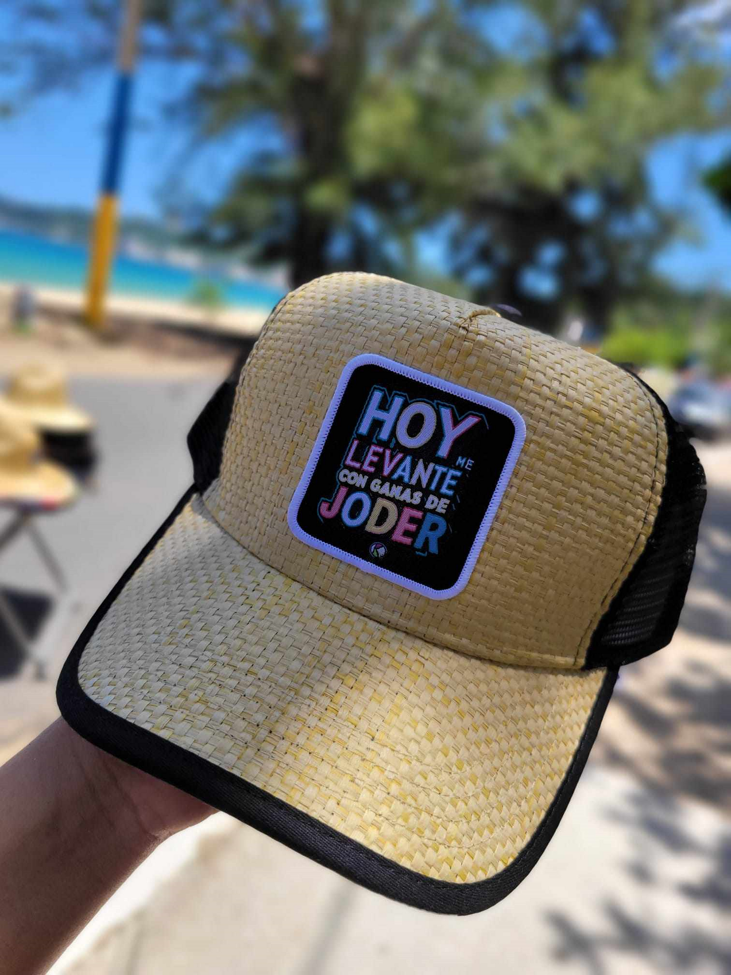 Gorra de Paja " Hoy me levante con ganas de jo..."