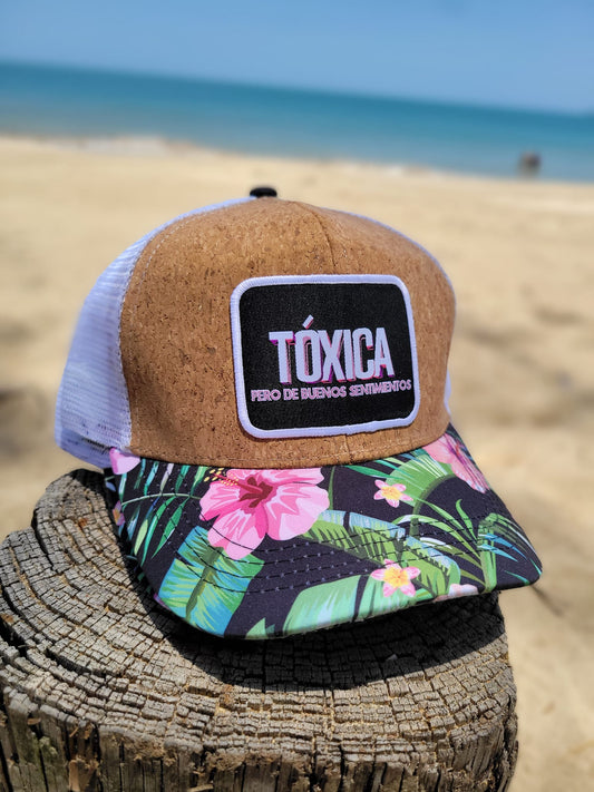 Gorra de Corcho "Tóxica pero de buenos sentimientos"