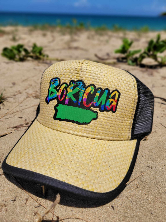 Gorra de Paja "Boricua"