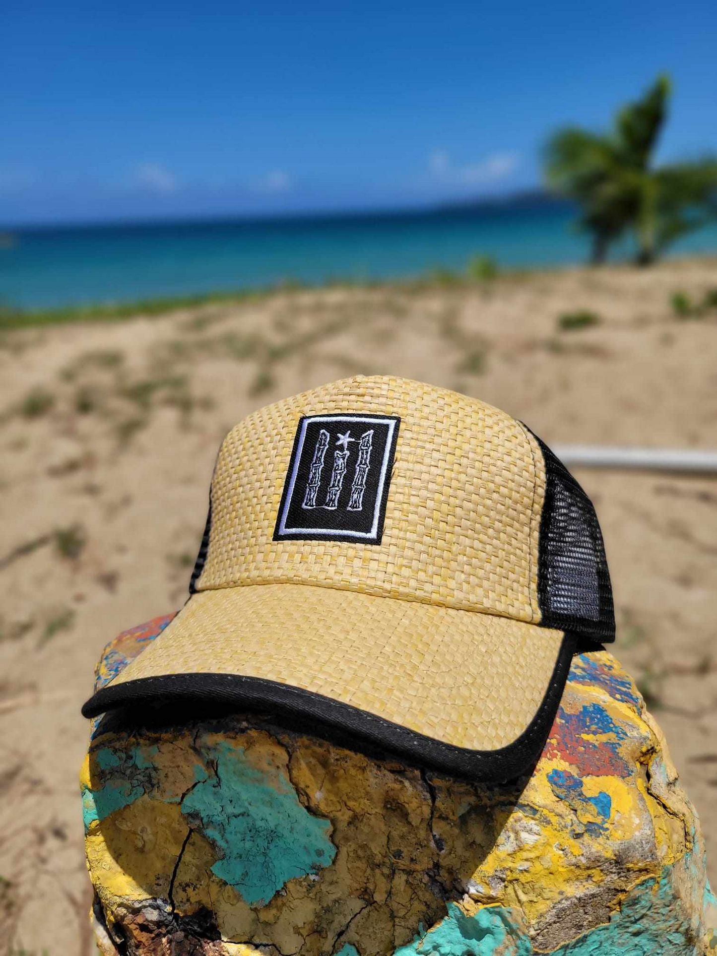 Gorra de Paja "Bandera en Bambu"