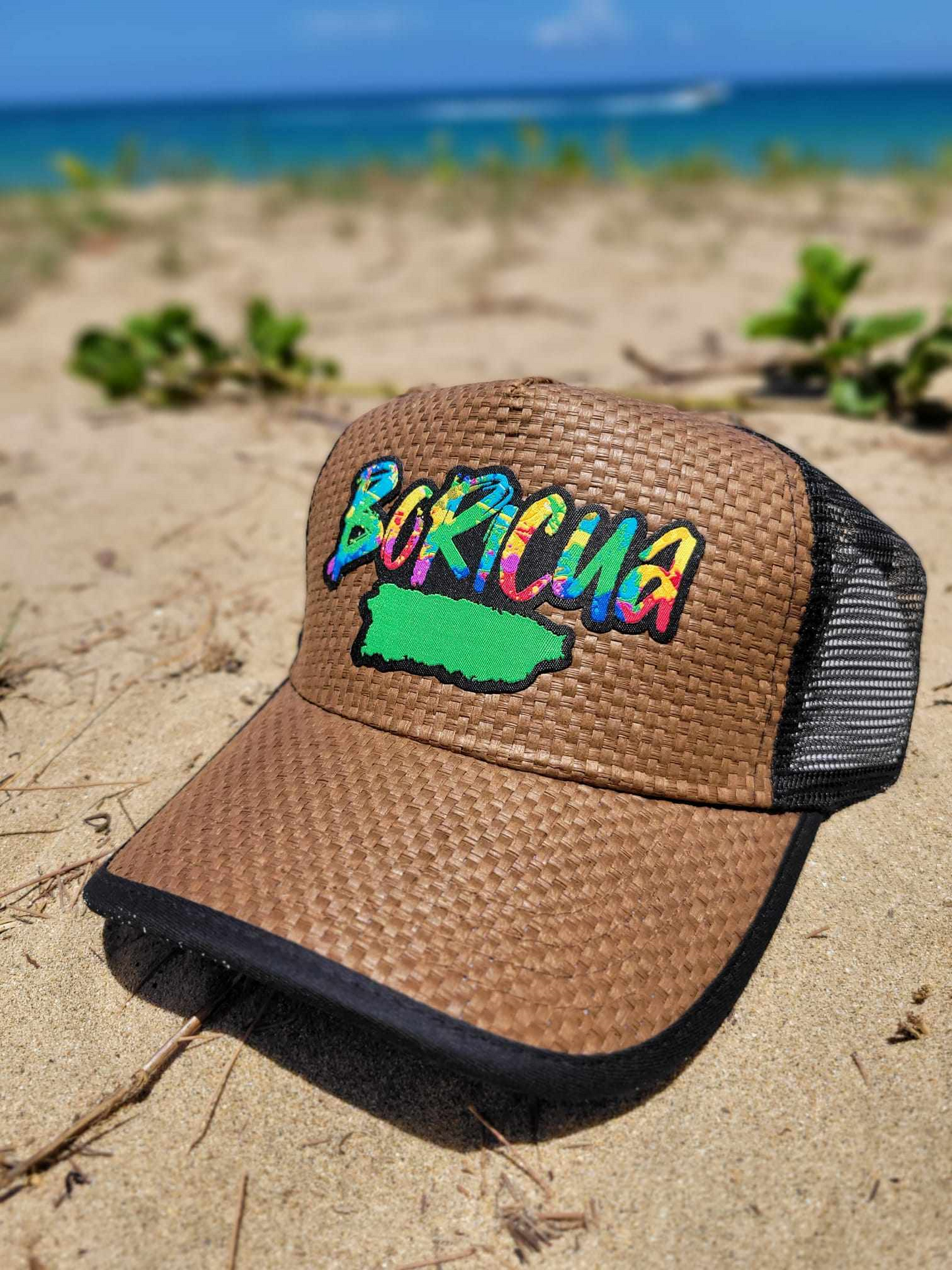 Gorra de Paja "Boricua"