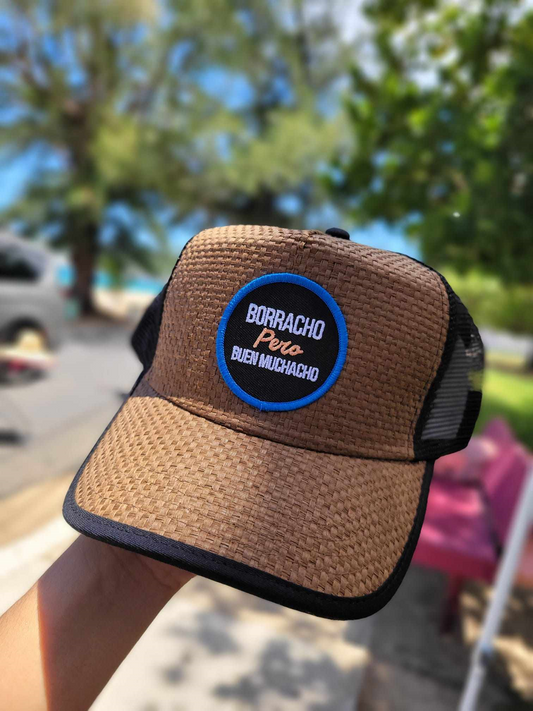 Gorra de Paja "Borracho pero buen muchacho"