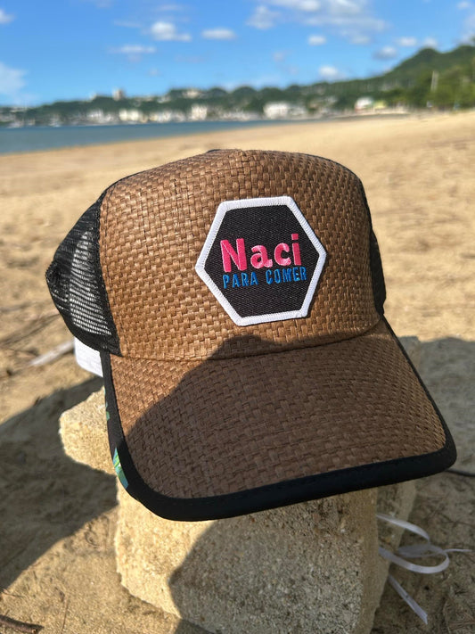 Gorra de Paja "Naci para comer"