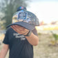 Foam trucker hat "Las malas vibras pal cara..."