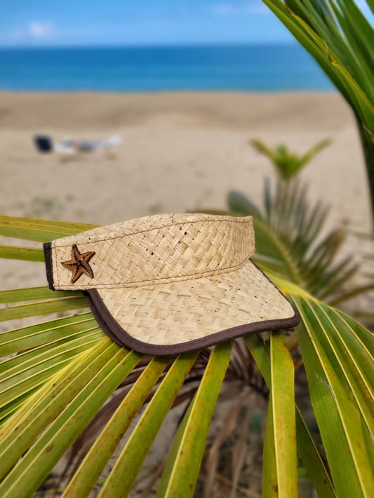 Visera de paja estrella de mar