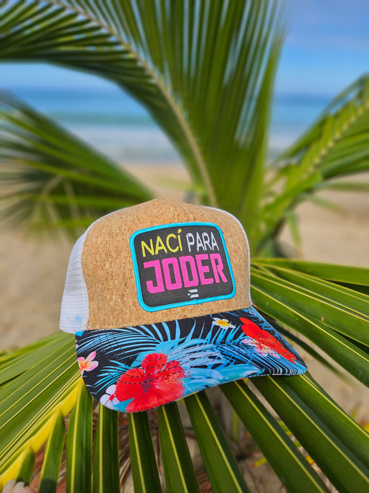 Gorra de corcho "Naci para jo..."